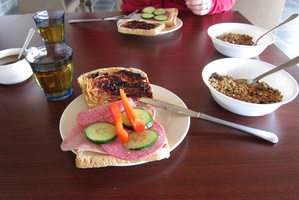 Breakfast at Breidavik Guesthouse